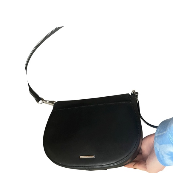 Elegant Black Leather Crossbody Bag with Tassels Rebecca minkoff - Picture 3 of 5